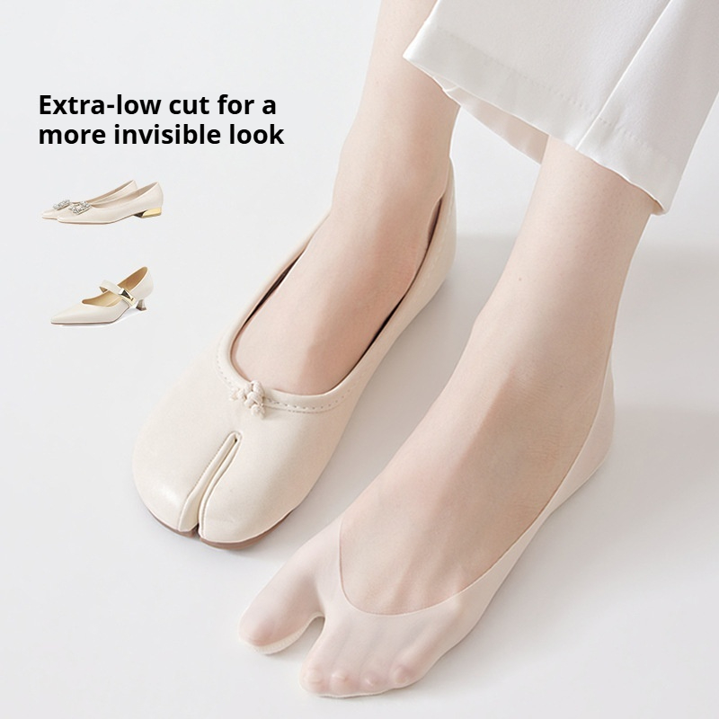 Chaussettes Tabi en soie glacé - Toe Sock Split avis et prix